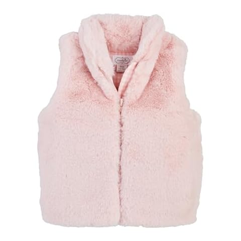 Mud Pie Pink Faux Fur Vest Cover