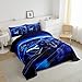 Feelyou Kids Boys Sports Comforter Set - Full Size Blue Race Car Comforter for Kids Teens Room Decor - Extreme Sports Theme Bedding Set - Cool Speed Luxury Car Decor Quilt Set - Soft for All Season
