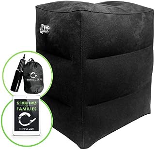 Inflatable Travel Pillow For Kids- Airplane Footrest Leg Pillow With Accessories