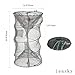 Fishing Bait Trap,2 Packs Crab Trap Minnow Trap Crawfish Trap Lobster Shrimp Collapsible Cast Net Fishing Nets Portable Folded Fishing Accessories,12.6X20.1inches