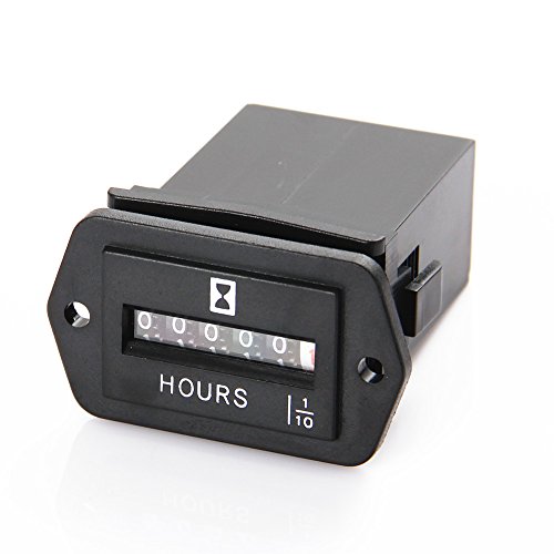 Searon Quartz Hour Meter AC 110V 120V 220V 230V for Generator ATV Lawn Mower Chainsaw Compressor Tiller Chipper