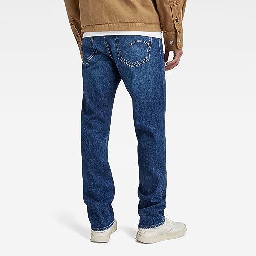 G-STAR Raw - Mens Mosa Straight Jeans, Color Faded Atlantic Ocean, Size: 27W x 32L2