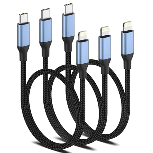 Sailift 1.5FT USBC to L Cable Short, 3Pack PD Fast Charging