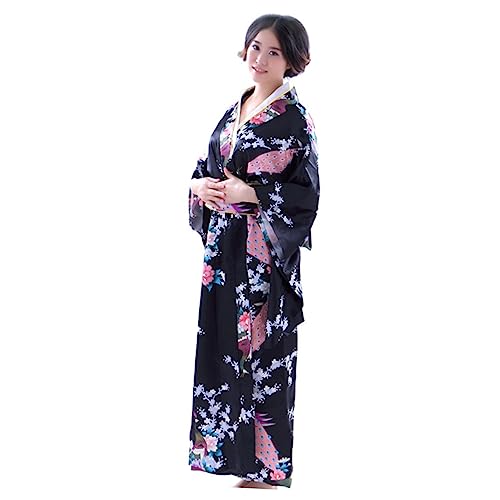 Pijamas tipo kimono japonés para descansar en casa con total comodidad y elegancia femenina