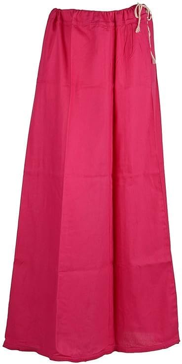 Underskirt Cotton Petticoat Women's Inskirt Saree Skirt Indian Inner Wear Underskirt Free Size Innerskirt Womens Fashion- Pack Of 4