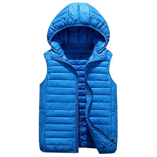 Manteaux sans manche pour femme : gilet matelassé court et léger à capuche pour hiver