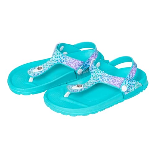 GreaterGood Animal Love Adjustable Sandals for Women with Buckle and Heel Strap Lightweight EVA Sole Ladybug Bee Paw Print Shoes