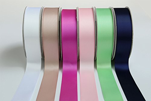 Ribbonitlux 25mm Wide Double Face Satin Ribbon 22 Meters (530-Mint, Set for Gift Wrapping Party Decor, Sewing Applications - Image 4