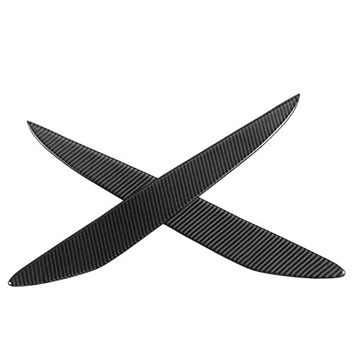 2pcs Carbon Fiber Eyebrow Cover, Eyelid Trim for 3 (2010–2013), Headlight Eyebrow Trim, Car Exterior Trim