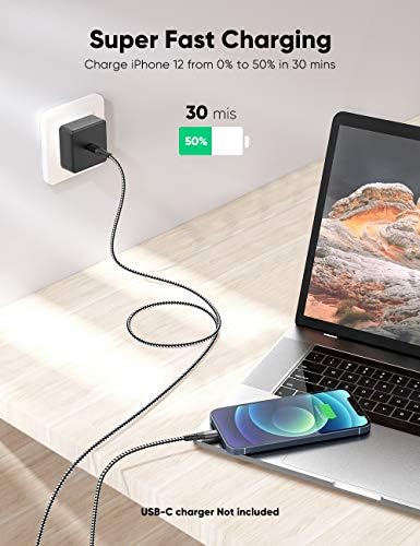 YEONPHOM USB C to Lightning Cable 3M, MFI Certificate iPhone Charger Compatible for iPhone 14 13 12 Pro Max/Mini/11 Pro Max/XS MAX/XR/X/8, Extra Long Type C to Lightning Cable PD Fast Charging Cord