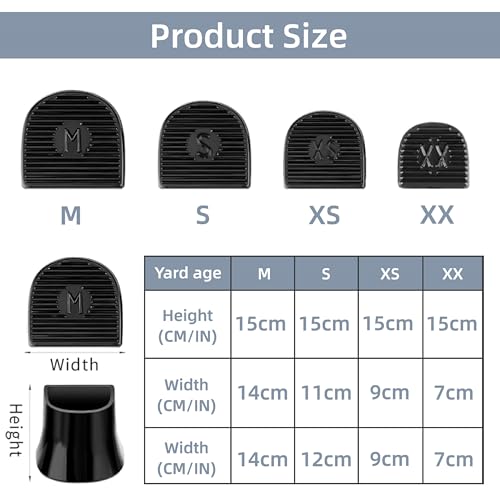 Image of Protectors for High HEE, 8 Pairs Heel Repair Caps Covers & 4 Sizesheel Stoppers,Anti-Slip, for Grass Wedding Gravel Wetlands Events (XX XS S M)