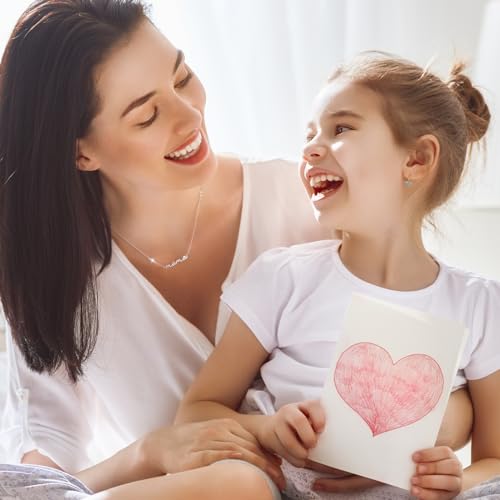 Mama Necklace 925 Sterling Silver Mom Necklace for Women S925 Silver Dainty Mother Jewelry Cute Pendant Necklace, Mom Birthday Gift Jewelry for New Mom Women Wife Anniversary2