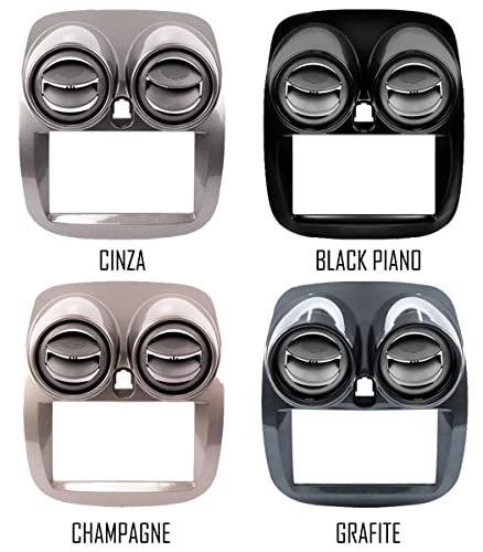 Moldura De Painel 2 Din Grand Siena 2013 2014 2015 2016 2017 2018 - Para Cd Dvd 2 Dins (BLACK PIANO)