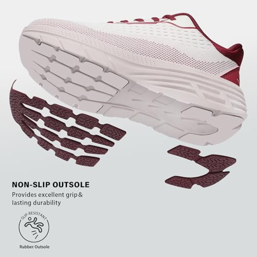 Image of Women's Wide Toe Box Walking Shoes Comfortable Cushioned Tennis Nursing Bunions Shoes Breathable Non Slip Gym Sports Athletic Running Fashion Sneakers