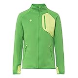 Izas - Chaqueta Polar para Hombre - Chaqueta con Cierre y Bolsillos de Cremallera - Tejido con PolarStretch - Rápido Secado - Ideal para Actividades al Aire Libre - Kanjut Verde Oscuro y Claro - XXL