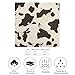 Brown Cow Print Silk Like Head Scarf for Women Bandana for Hair Wrapping Fashion Accessory Square Hair Scarves 25