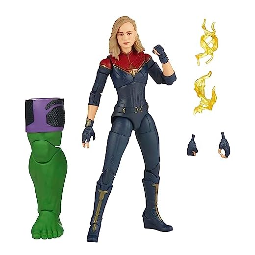 Marvel The Marvels (Captain Toys Legends Series-Figura 15 cm-Película Capitana 2, Color Azul, M (Hasbro F36805X0)