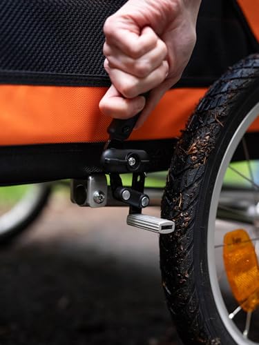 TrendPet DogBus S - Gefederter Aluminium Fahrradanhänger, Hundeanhänger für kleine bis mittlere Hunde