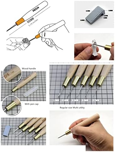 ANSAI Chisel 0.2/0.4/0.6/0.8/1.0mm 5pcs Carved Scribe line Hobby Plastic Model Tool image 8