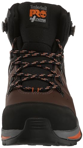 Timberland PRO Timberland PRO Men's Switchback 6 Inch Composite Safety Toe Waterproof Industrial Hiker Work Boot, Brown/Orange-2024 NEW, 8.5M