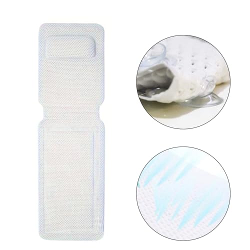 Tapis de baignoire étanche en mousse PVC avec oreiller ergonomique