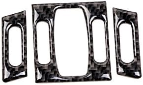 Carbon Fiber Center Console Air Vent Outlet Cover For BMW 5 Series E60 2005-2010