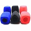 Flocked Mic Foam Windscreens Handhold Mic Foam Covers Windshields for TV Interview Microphones (Triangle, Black) #4