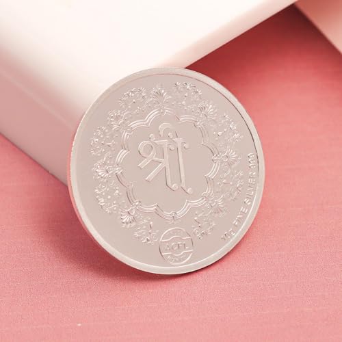 Image of ACPL Precious Moments BIS Hallmarked Ashta Laxmi Silver Coin 999 Pure with Gift Box