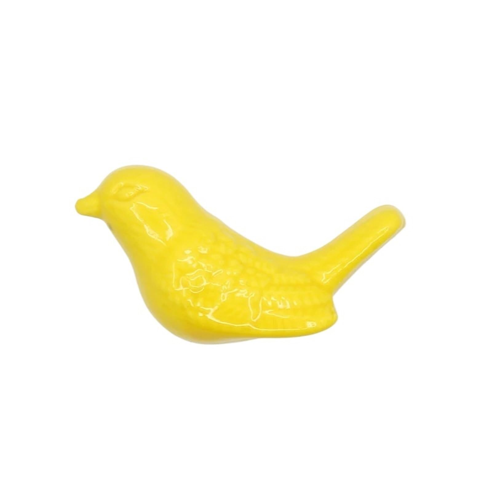 KIFSDLF 2pcs Ceramic Bird Cabinet Knob Drawer Furniture Handles Dresser Single Hole Door Pulls Wardrobe for Cupboard Wardrobes Furniture(Color2)