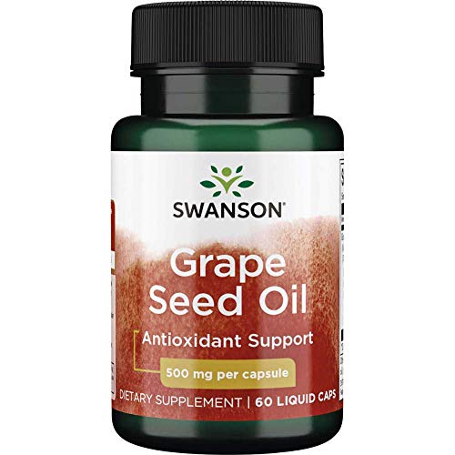 Swanson Grape Seed Oil 500 Milligrams 60 Liq Capsules