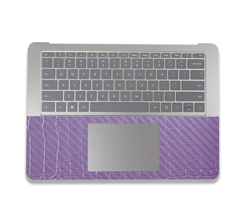Image of MightySkins Carbon Fiber Skin Compatible with Microsoft Surface Laptop Studio 2 (2023) Full Wrap Kit - Purple Gator Skin | Protective, Durable Textured Carbon Fiber Finish | Made in The USA