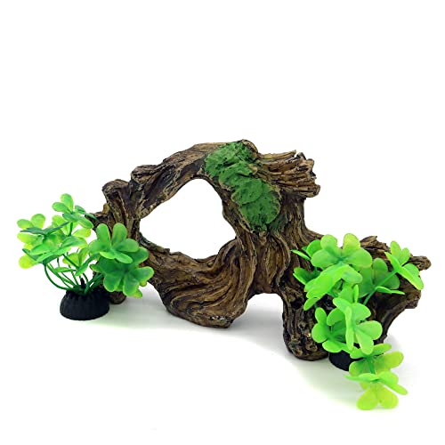 Artificial Driftwood for Aquarium Decor Plastic Plant Branches Ornament for Fish Tank Decorations (Style A)