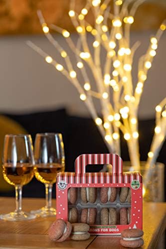 Laughing Dog - Christmas Macarons - Oven-Baked Dog Treats for Christmas, Perfect Stocking Filler for Dogs