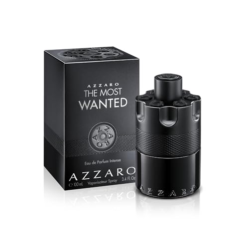 Azzaro The Most Wanted Eau de Parfum Intense, Woody & Seductive Men's Cologne, Ambery & Spicy Fragrance for Date Night, Lasting Wear, Luxury Perfume for Men