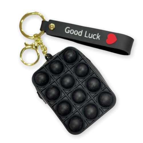 Image of AUGEN Cute Pop It Coin Purse Pouch Keychain For Gifting With Key Ring Anti-Rust (Pack Of 1)