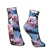 SSIMOO Plum Blossom Print Sporty Straight Tube Socks For Running Enthusiasts,Breathable And Fashionable