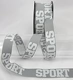32mm breit x 1meter lang Gummiband, 32mm breit, Sport, 1929, Elastisch, Boxershort, Meterware, 1 meter (grau)