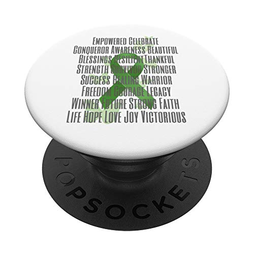 Empowered and Strong Green Awareness Ribbon miniatura 1