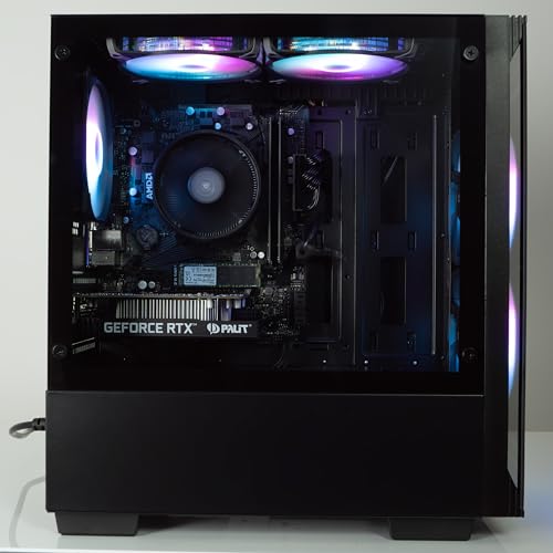 ionz Gaming PC - Desktop PC, RYZEN 5 4500 CPU, AMD RTX 3050 GPU, 16GB RAM, 500GB SSD, 500W 80+ PSU, WiFi - Windows 11, Black - G1 - Image 4