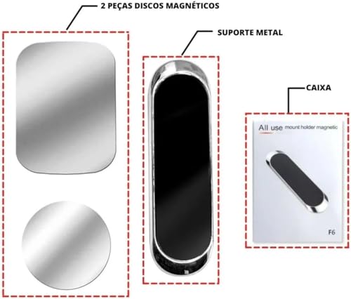 Suporte Magnético com Imã Neodimio para Celular Universal