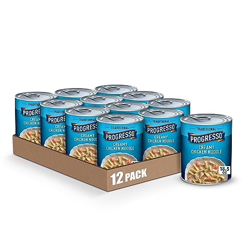 Image of Progresso Traditional, Creamy Chicken Noodle Canned Soup, 18.5 oz. (Pack of 12)