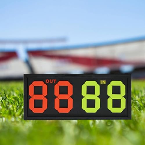 Marcador Manual sustitución fútbol 4 dígitos doble cara miniatura 5