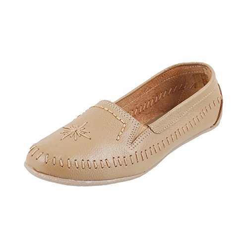 Image of Metro Women Black Leather Ballerina (31-8427)