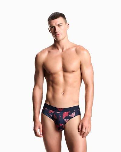 Emporio Armani Men's All Over Printed Microfiber Brief2