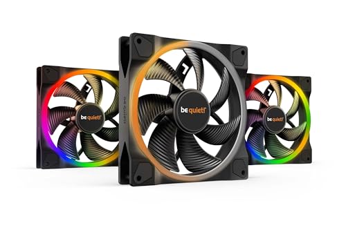 Image of be quiet! Light Wings 140mm PWM Low Noise Premium ARGB Cooling Fan | 4-Pin | 3-Pack | Black | BL078