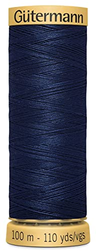 Hilo de Algodón Natural Gütermann Navy #6290 miniatura 1
