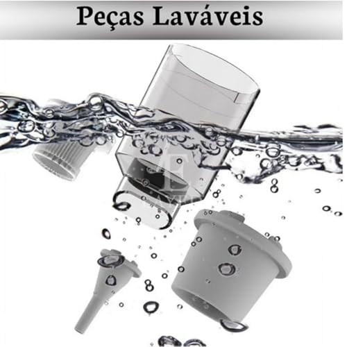 Aspirador De Pó Portátil + Soprador 3 em 1 Sucção Forte de 12.000Pa. Sem Fio Multifuncional Para Cas