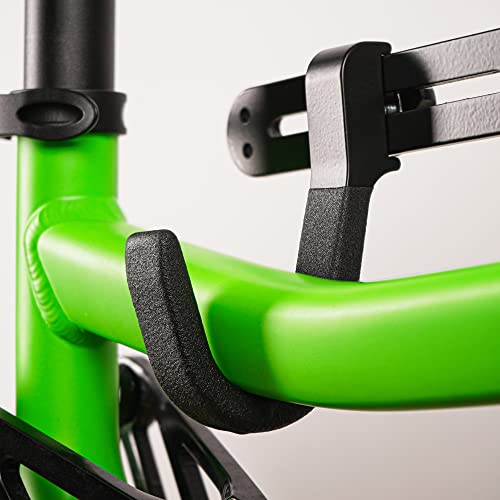 Bikehand Indoor 2 Bike Bicycle Vertical Gravity Hanger Floor Parking Rack Storage Stand for Garages or Apartments Hook for Bicycles - Hanging Your Road, Mountain or Hybrid Bikes - Thumbnail 7