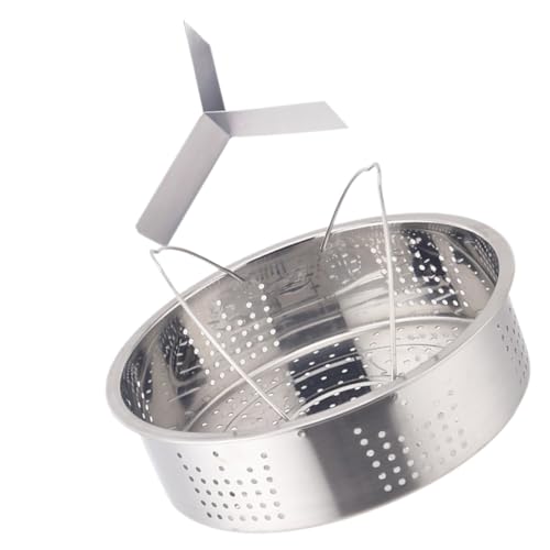 BESTonZON ステンレス製衛生蒸し器 二重取っ手付き 電気炊飯器用 全穴蒸し器 大容量セパレーター品同時調理対応