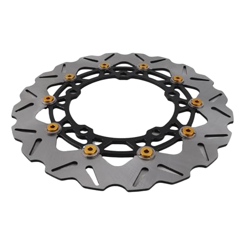 Rotor de frein avant Xmax de précision CNC en acier inoxydable flottant et design ajouré or